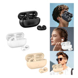 Maxbell Ear Clip Wireless Earphones Low Latency Noise Reduction for Running Sports Black