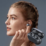 Maxbell Ear Clip Wireless Earphones Low Latency Noise Reduction for Running Sports Black