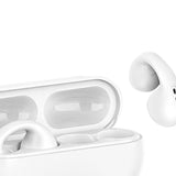 Maxbell Ear Clip Wireless Earphones Low Latency Noise Reduction for Running Sports White