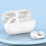 Maxbell Ear Clip Wireless Earphones Low Latency Noise Reduction for Running Sports White