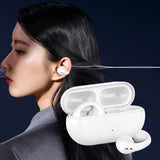 Maxbell Ear Clip Wireless Earphones Low Latency Noise Reduction for Running Sports White