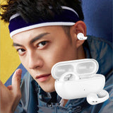 Maxbell Ear Clip Wireless Earphones Low Latency Noise Reduction for Running Sports White