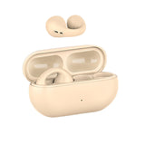 Maxbell Ear Clip Wireless Earphones Low Latency Noise Reduction for Running Sports Beige