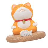 Maxbell Lovely Animal Statue Desktop Phone Holder Support Bracket for Office Home Cat