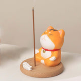 Maxbell Lovely Animal Statue Desktop Phone Holder Support Bracket for Office Home Cat