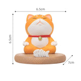 Maxbell Lovely Animal Statue Desktop Phone Holder Support Bracket for Office Home Cat