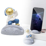 Maxbell Creative Spaceman Desktop Phone Holder Support Bracket Resin for Office Style A