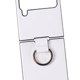 Maxbell Phone Case Protective Case Protection for Z Flip4 5G Folding Phone Accessory White Plain Pattern
