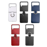 Maxbell Phone Case Protective Case Protection for Z Flip4 5G Folding Phone Accessory White Plain Pattern