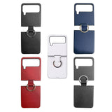 Maxbell Phone Case Protective Case Protection for Z Flip4 5G Folding Phone Accessory White Plain Pattern