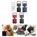 Maxbell Phone Case Protective Case Protection for Z Flip4 5G Folding Phone Accessory White Plain Pattern