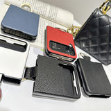 Maxbell Phone Case Protective Case Protection for Z Flip4 5G Folding Phone Accessory White Plain Pattern
