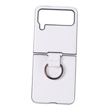 Maxbell Phone Case Protective Case Protection for Z Flip4 5G Folding Phone Accessory White Plain Pattern