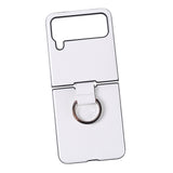 Maxbell Phone Case Protective Case Protection for Z Flip4 5G Folding Phone Accessory White Plain Pattern