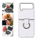 Maxbell Phone Case Protective Case Protection for Z Flip4 5G Folding Phone Accessory White Plain Pattern