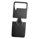 Maxbell Phone Case Protective Case Protection for Z Flip4 5G Folding Phone Accessory Black Plain Pattern