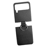 Maxbell Phone Case Protective Case Protection for Z Flip4 5G Folding Phone Accessory Black Plain Pattern