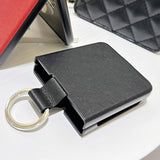 Maxbell Phone Case Protective Case Protection for Z Flip4 5G Folding Phone Accessory Black Plain Pattern