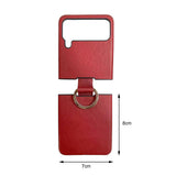 Maxbell Phone Case Protective Case Protection for Z Flip4 5G Folding Phone Accessory Red Plain Pattern