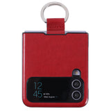 Maxbell Phone Case Protective Case Protection for Z Flip4 5G Folding Phone Accessory Red Plain Pattern