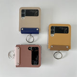 Maxbell Phone Case Protective Case Protector for Z 5G Folding Phone Smartphone Brown Yellow