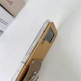 Maxbell Phone Case Protective Case Protector for Z 5G Folding Phone Smartphone Brown Yellow