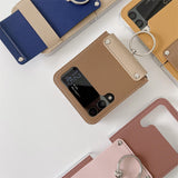 Maxbell Phone Case Protective Case Protector for Z 5G Folding Phone Smartphone Brown Yellow
