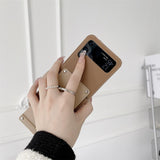 Maxbell Phone Case Protective Case Protector for Z 5G Folding Phone Smartphone Brown Yellow