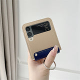 Maxbell Phone Case Protective Case Protector for Z 5G Folding Phone Smartphone Beige Blue