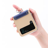 Maxbell Phone Case Protective Case Protector for Z 5G Folding Phone Smartphone Beige Blue