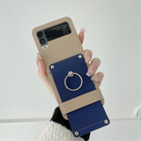 Maxbell Phone Case Protective Case Protector for Z 5G Folding Phone Smartphone Beige Blue