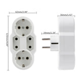 Maxbell Russia Multiple Conversion Socket Lightweight Plug Adapter for Travel Home