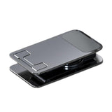 Maxbell Phone Holder Universal Aluminum Alloy Portable for Smartphones Work Home Gray