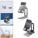 Maxbell Phone Holder Universal Aluminum Alloy Portable for Smartphones Work Home Gray