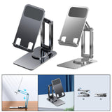Maxbell Phone Holder Universal Aluminum Alloy Portable for Smartphones Work Home Gray