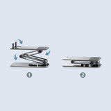 Maxbell Phone Holder Universal Aluminum Alloy Portable for Smartphones Work Home Gray