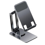 Maxbell Phone Holder Universal Aluminum Alloy Portable for Smartphones Work Home Gray