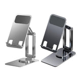 Maxbell Phone Holder Universal Aluminum Alloy Portable for Smartphones Work Home Gray
