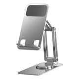 Maxbell Phone Holder Universal Aluminum Alloy Portable for Smartphones Work Home Silver
