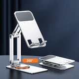 Maxbell Phone Holder Universal Aluminum Alloy Portable for Smartphones Work Home Silver