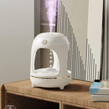Maxbell Humidifier Running Water Humidifier Ambient Night Light 700ml for Bedroom Style C