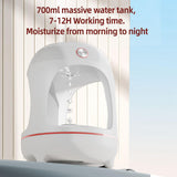 Maxbell Humidifier Running Water Humidifier Ambient Night Light 700ml for Bedroom Style D