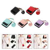 Maxbell Phone Case with Card Holder with Detachable Shoulder Strap for Z Flip4 5G Black
