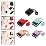 Maxbell Phone Case with Card Holder with Detachable Shoulder Strap for Z Flip4 5G Black