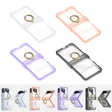 Maxbell Durable Phone Case Shell Stylish with Rings Holder Protective Case Accessory Clear