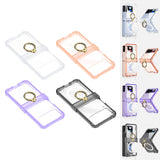Maxbell Durable Phone Case Shell Stylish with Rings Holder Protective Case Accessory Clear