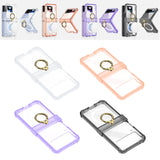 Maxbell Durable Phone Case Shell Stylish with Rings Holder Protective Case Accessory Clear