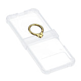 Maxbell Durable Phone Case Shell Stylish with Rings Holder Protective Case Accessory Clear