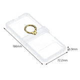 Maxbell Durable Phone Case Shell Stylish with Rings Holder Protective Case Accessory Clear