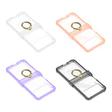 Maxbell Durable Phone Case Shell Stylish with Rings Holder Protective Case Accessory Clear
